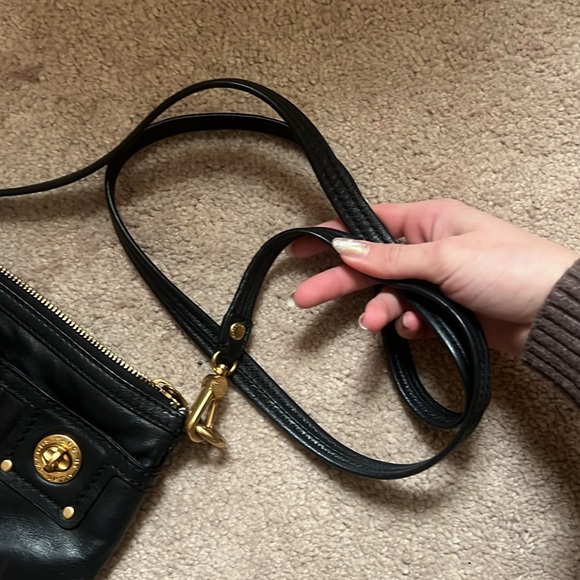 Black Leather Crossbody Bag - Picture 6 of 6